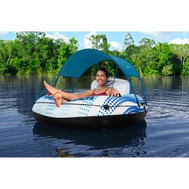 Bestway Rueda Hinchable con Asas Rapid Rider con Parasol D137 cm Playa y Piscina 43725