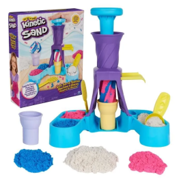 Spin Master Máquina De Helados Kinetic Sand 6068385 con Arena Cinética de Colores para Niños