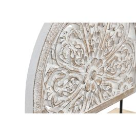 DKD Home Decor Decoracion Arabe Blanco Marron 8 x 28 x 30 cm (4 Unidades)