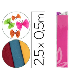 Liderpapel Papel Crespón Rosa 50 cm x 2.5 m 34 g/m² Precio: 1.49999949. SKU: B1H2GQE9QL