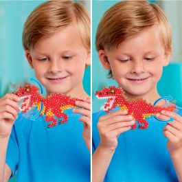 La tierra de los dinosaurios - Aquabeads - perlas que se adhieren con agua