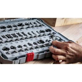 BOSCH PROFESSIONAL 2607017469 - Juego de Brocas para Fresadora, 6 Piezas, Vástago de 8mm, para Madera Blanda y Dura