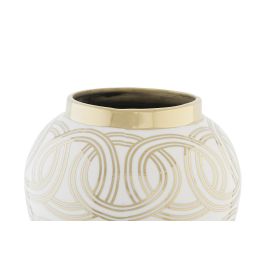 DKD Home Decor Tibor Oriental Blanco Dorado 22 x 42 x 22 cm Colección Fana