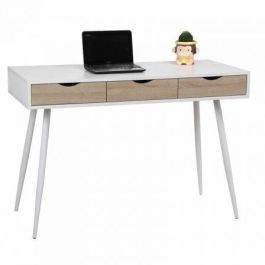 Mesa de Escritorio Eurosilla UCLA - 50 x 75 x 110cm / Acabado Blanco y Roble Mesa de Escritorio Eurosilla UCLA - 50 x 75 x 110cm / Acabado Blanco y Roble