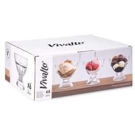 Copa Helado Vidrio Con Pie Vivalto 11X10CM (24 Unidades) Copa Helado Vidrio Con Pie Vivalto 11X10CM (24 Unidades)