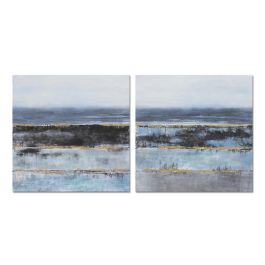 DKD Home Decor Cuadro Moderno Azul Negro Abstracto 3x80x80 cm (2 Unidades) Precio: 24.78999963. SKU: B1CQSA43QZ