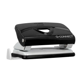Q-connect KF14214 Taladrador Negro, Abertura 1 mm, Capacidad 10 Hojas