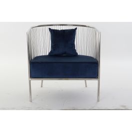 DKD Home Decor Butaca Moderno Azul Marino 69 x 70 x 66 cm