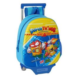 Mochila Escolar 3D con Ruedas SuperThings Azul claro Mochila Escolar 3D con Ruedas SuperThings Azul claro Precio: 15.49999957. SKU: S4302574