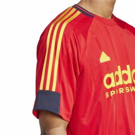Camiseta de Manga Corta Hombre Adidas Tiro Nations Pack Rojo