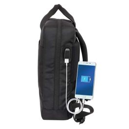 Safta Mochila para Portátil 13,3''+USB Real Madrid Premium 29x39x11 cm