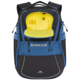 Rivacase 5225 Mochila Mercantour 15.6" 20L Nylon Negro/Azul con Compartimento para Portátil y Tableta
