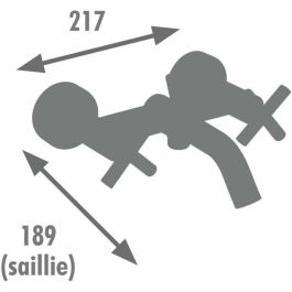 Edouard Rousseau Mezclador de baño y ducha NANKA Negro EDO3047404061678