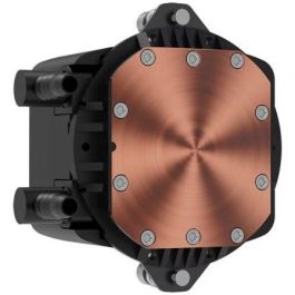 Hiditec LQ240 Sistema de Refrigeración Líquida con 2 Ventiladores ARGB 120mm PWM Control FDB Base Cobre y Tubos Teflón Negro