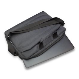 Ewent EW2515 Maletín Portátil 15.6 Pulgadas Negro, Doble Forro, Compartimentos, Correa Ajustable