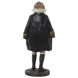 Figura Decorativa Alexandra House Living Negro Plástico León Traje 16 x 19 x 40 cm