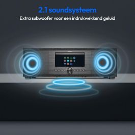 MEDION MED4061275196573 Sistema Todo en Uno Radio Internet DAB/FM CD Sonido 2.1 80W RMS