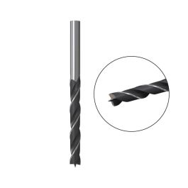 Fischer hb 5 Broca de Madera Universal con Punta de Centrado, Dos Filos y Acero CV para Madera, Materiales Huecos y Plástico