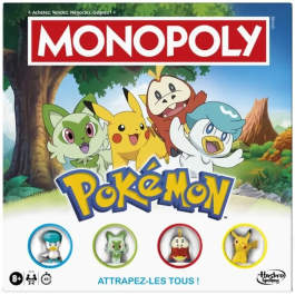 Monopoly Pokémon, Juego de Mesa HASG0716101, para Niños y Fans de Pokémon, 2-4 Jugadores, Duración Aprox. 45 Minutos, Edad 8+ Precio: 44.5000006. SKU: B1FW8G9J22