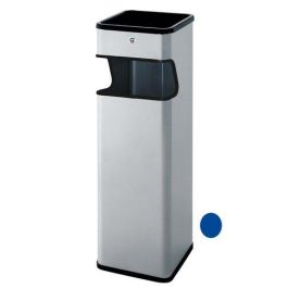Papelera Cenicero Cilindro Metalica Cuadrada B-33 Azul Precio: 61.49999966. SKU: B1JW2P38SM