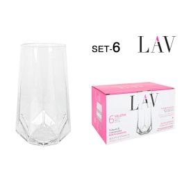 Lav Set 6 Vasos 460 cc Colección Valeria (8 Cajas) Precio: 56.89000009. SKU: B1K2QRH924