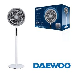 Daewoo Ventilador de Pie Alta Velocidad 90W, 30 cm (12"), Base Redonda con Mando a Distancia Precio: 47.79000028. SKU: B1KCKAYV85