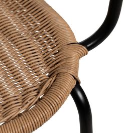 Silla Natural Pe-Acero Salón 57 X 57 X 87 cm