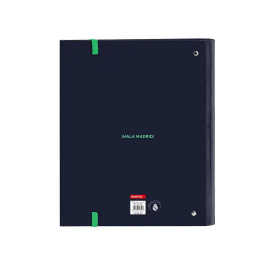 Safta Carpeta 4 Anillas Real Madrid 2ª Equipación 25/26 35mm con Recambio 27x32x3,5cm