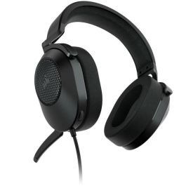 Corsair Auriculares Gaming HS65 Carbono, Cancelación de Ruido Micrófono, USB, Conectividad Alámbrica, Juego