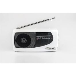 Radio Portátil Blanca Am/Fm Altavoz ELBE RF-52-SOB