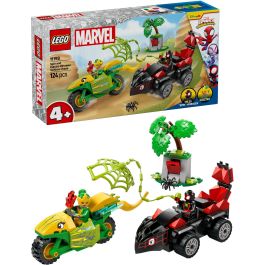 LEGO Spidey Juego de Construcción Duelo de Vehículos Dinosaurio de Spin y Electro para Niños y Niñas de 4+ años