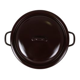 Cacerola Esmaltada con Tapa 26 cm - 5.5L "Fuego" La Estrella (6 Unidades) Cacerola Esmaltada con Tapa 26 cm - 5.5L "Fuego" La Estrella (6 Unidades)