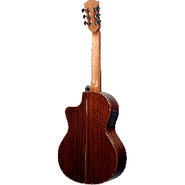 LAG Guitarra Clásica Electroacústica Auditorium Occitania 118 Cutaway Cedro Rojo Macizo Natural Brillo