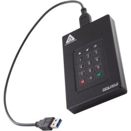Apricorn SSD Aegis Fortress L3 2TB, USB 3.1, Protección por Contraseña, Cifrado Hardware AES XTS 256-bit FIPS 140-2 Nivel 3