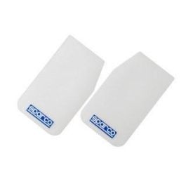 Sparco S03791 Faldillas para Coche Blanco 47x28 cm Universal Protección Salpicaduras Polietileno Pack 2 Unidades