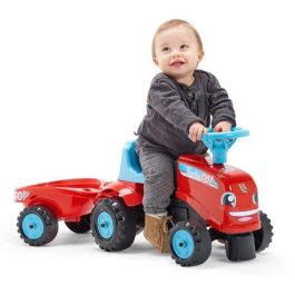 Falk Tractor Go! Con Trailer para Niños de 1 Año - Hecho en Francia