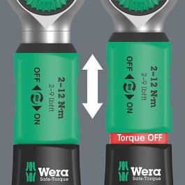 Wera 05075832001 Safe-Torque A 2 Set: Llave Dinamométrica de Clic Mecánica 1/4" 2-12Nm, Juego de 23 Piezas
