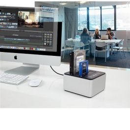 OWC Drive Dock de Disco Duro con 2 Bahías para SATA III de 2.5"/3.5", USB 3.1 Gen 2 Tipo-C para Flujos de Trabajo