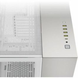 CORSAIR CC-9011285-WW Caja PC Torre Media 6500X, Aluminio Blanco/Gris Satinado
