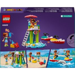LEGO 42623 Moto Acuática de la Playa Friends con 2 Minipersonajes, Delfín y Accesorios, Juguete +5 años