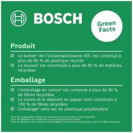 Bosch UniversalDistance 40 C Medidor de Distancia Láser (40 m, Bluetooth, Control Remoto)