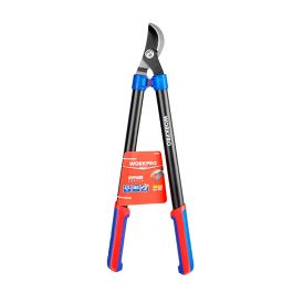 Workpro Tijeras de Poda Bypass de Dos Manos 71 cm, Ø44 mm, Acero Templado, Ahorro Esfuerzo, Mangos Antideslizantes