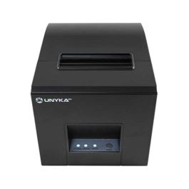 UNYKA Impresora Térmica de Tickets POS3 UK56007 USB Negra | Impresión 260mm/s, Conectividad USB y LAN, Corte Parcial