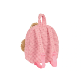 Mochila Infantil Safta Oso de Peluche Rosa 23 x 27 x 7,5 cm