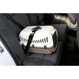 Kerbl Caja de Transporte para Perros Expedition 48x32x32cm Crema y Taupe
