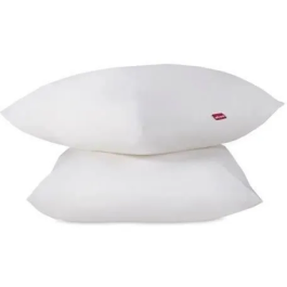 Abeil Juego de 2 almohadas suaves 60x60 cm Blanco Oeko-Tex