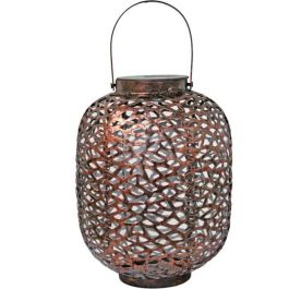 Farol solar - GALIX - G2002 - Metal cobre - LED blanco 10 lúmenes - H35 cm Farol solar - GALIX - G2002 - Metal cobre - LED blanco 10 lúmenes - H35 cm