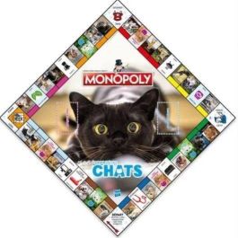 Winning Moves WIN5036905054621 Monopoly Cats: Juego de Mesa, Edición con Gatos en Diferentes Lugares para Movimientos Ganadores