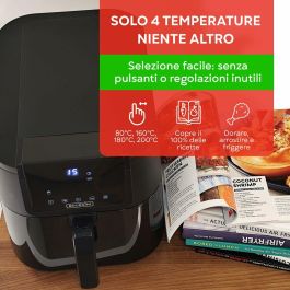 Freidora de Aire Bourgini 184172 Negro 8 L