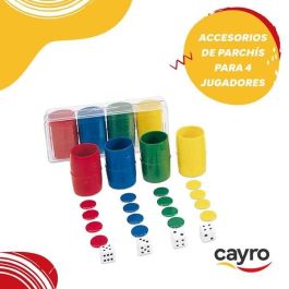 Cayro Accesorios Parchís para 4 Jugadores en Caja de Plástico